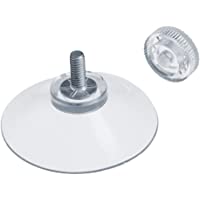 Los mejores  - DIYexpert® 20 x Ventosas diámetro 40 mm con rosca M4 x 10 mm incluye tuercas moleteadas transparentes- fabricadas en…